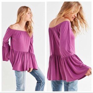 Kimchi Blue Blake Off the Shoulder Tunic Top